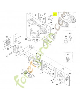 Couvercle de logement pour batterie AP stihl 4850-602-0900