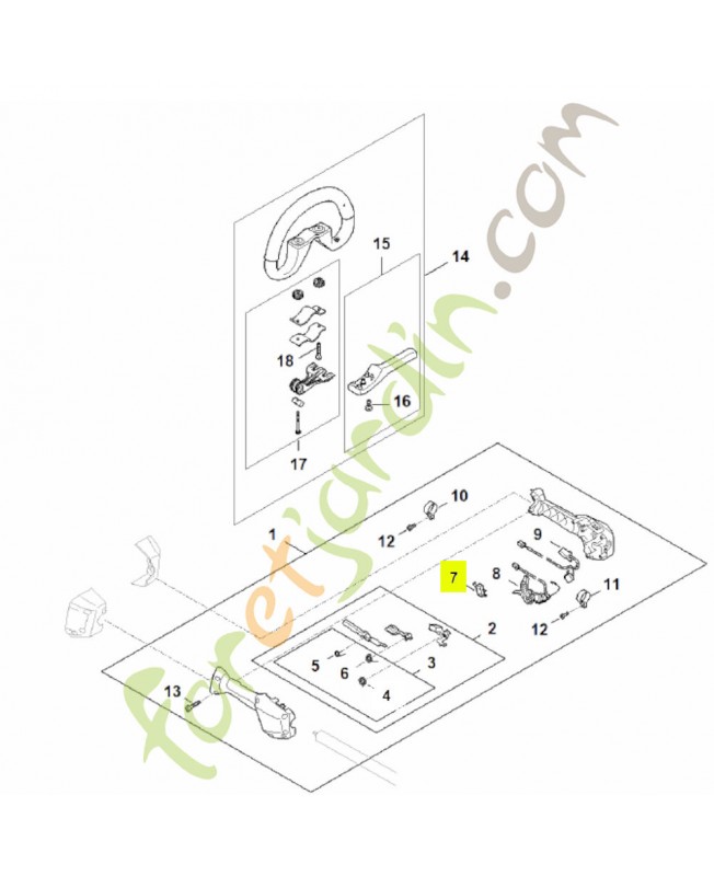 Commutateur FA03-430-0500- Pièce détachée Stihl
