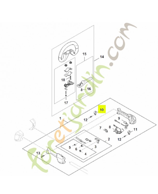 Collier de serrage 4144-791-9401 - Pièce de détachée Sithl