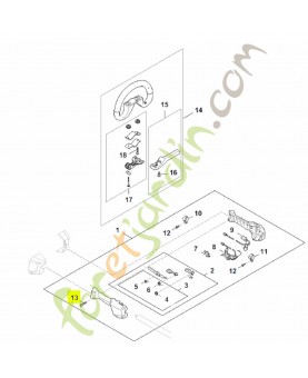 Vis cylindrique IS-P4x16 9074-478-3025. Pièce détachée Stihl