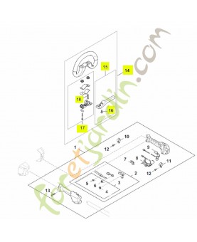 Poignée circulaire FA08-790-3400- Pièce détachée Stihl