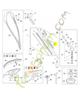 Avertissement fsa eu 0000-967-7553 - Pièce détachée Stihl