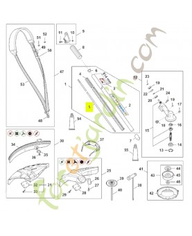 Arbre d'entraînement 4137-711-3200- Pièce de détachée Sithl