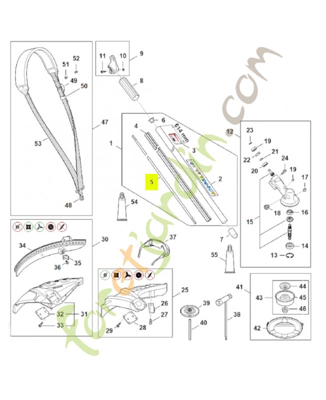 Arbre d'entraînement 4137-711-3200- Pièce de détachée Sithl