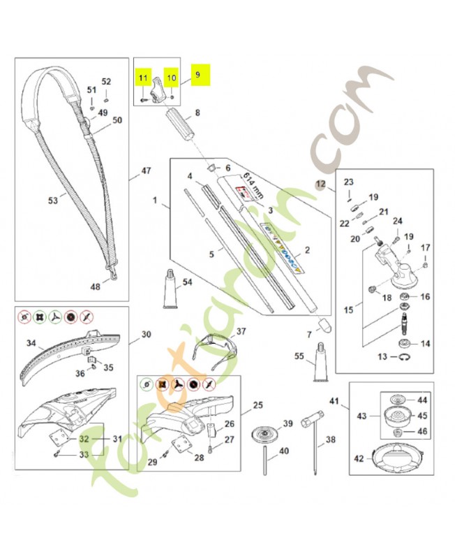 Oeillet de suspension FA01-790-8800- Pièce détachée Stihl