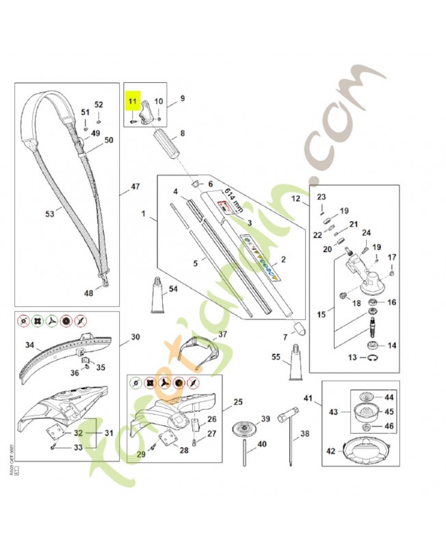 Vis cylindrique is m5 x 16 9022-341-0980 - Pièce détachée Stihl