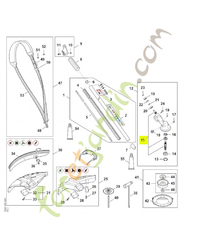 Jeu de pignons FA03-640-7300- Pièce détachée Stihl