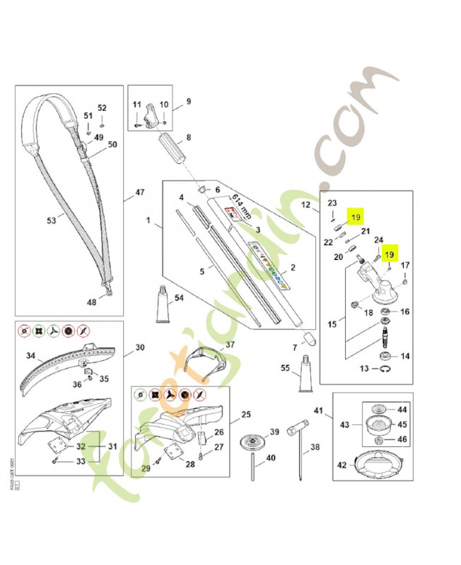 Goujon filete m6 0000-953-1001 - Pièce de détachée Sithl