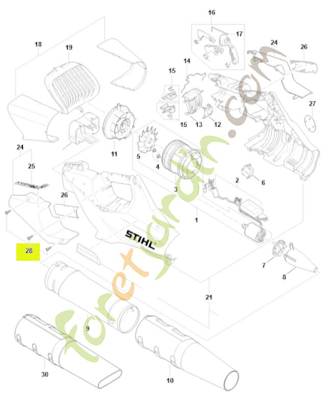 Vis is-p 4x16 stihl réf : 9074-477-3025