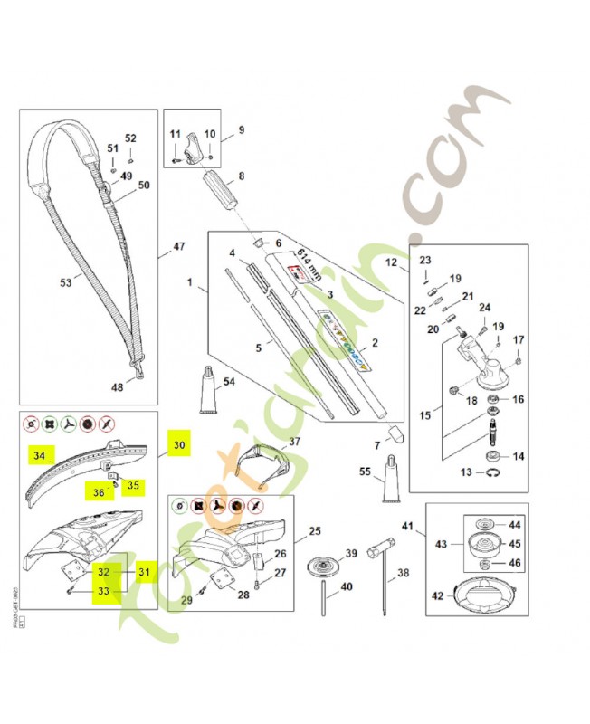 Jeu de capot protecteur 4180-007-1028 - Pièce de détachée Sithl