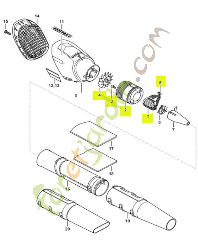 Moteur électrique bga 100