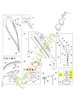 Jeu de pièces outils fs gc bc wc 4001-007-4400- Pièce détachée Stihl