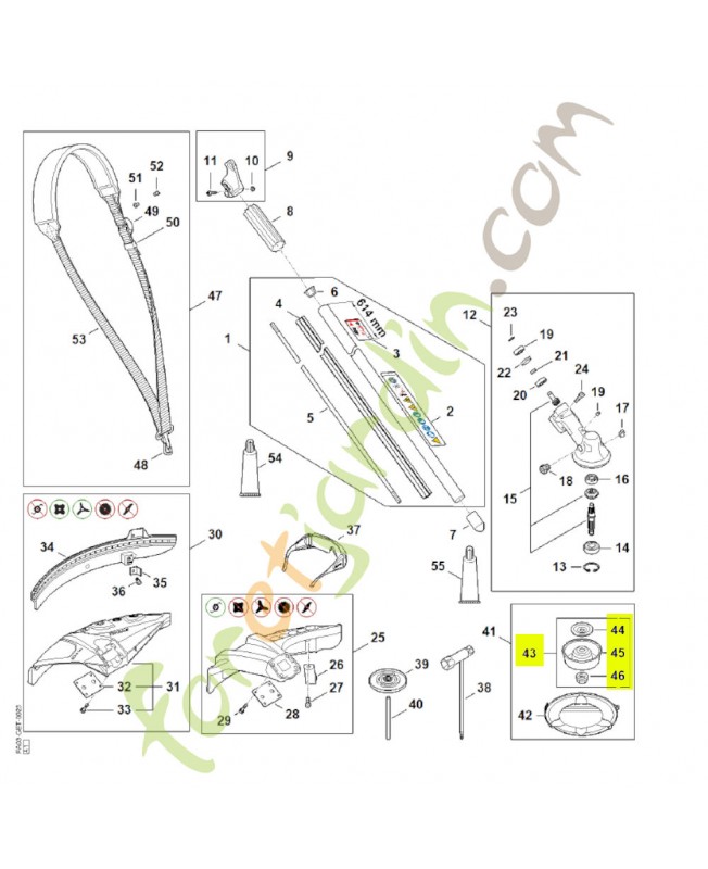 Jeu de pièces outils fs gc bc wc 4001-007-4400- Pièce détachée Stihl