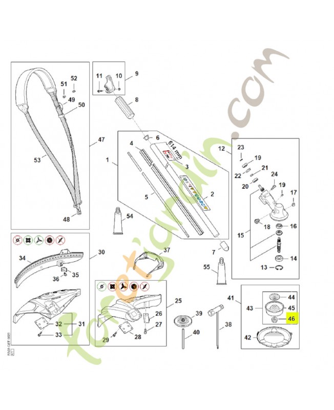 Ecrou a embase m 10 x 1 gauche 4126-642-7600- Pièce de détachée Sithl