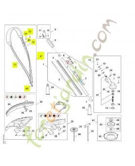 Harnais simple Stihl pour petite débroussailleuse ref 4119-710-9012