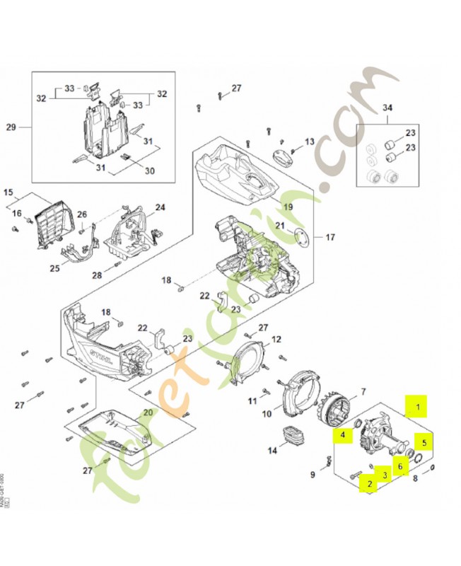Bride FA09 600 3410 - Pièce détachée Stihl