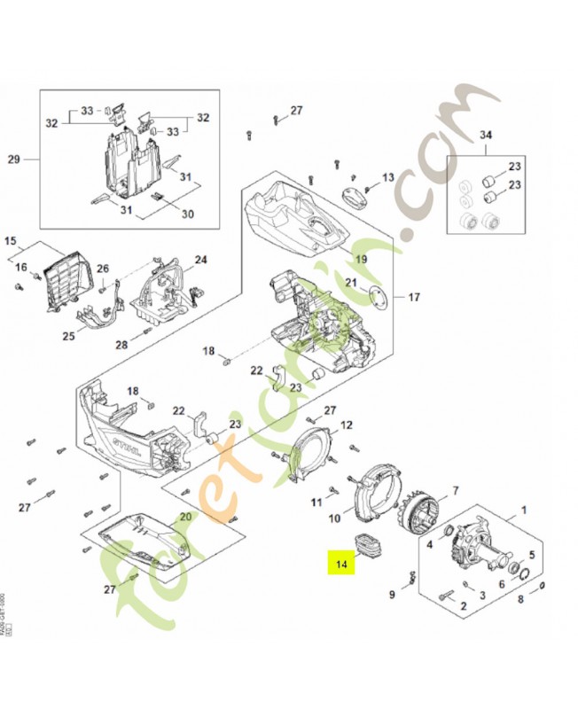 Soufflet FA09-122-2400 - Pièce détachée Stihl