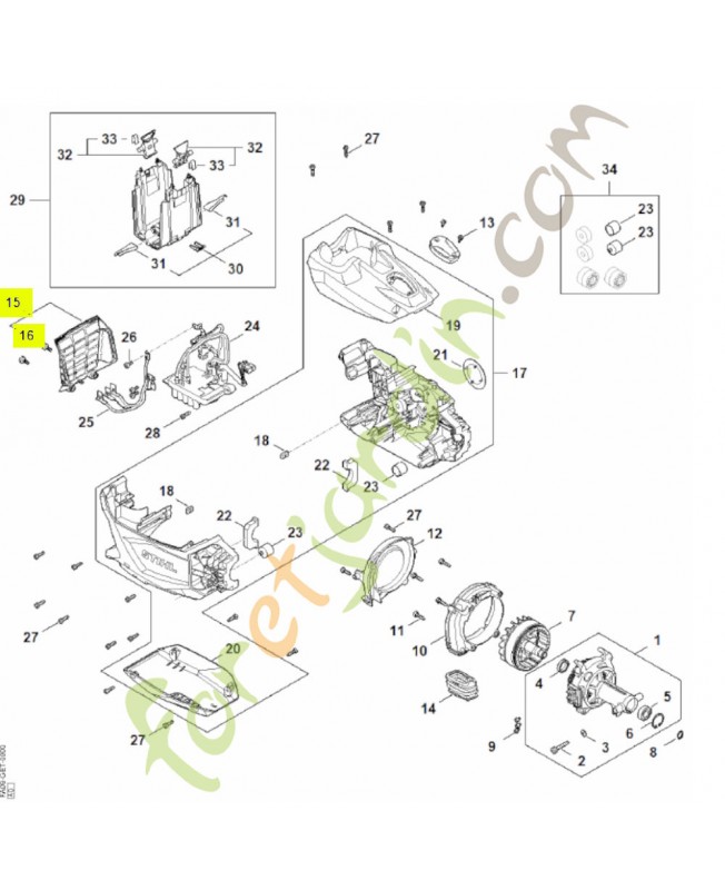 Filtre FA09-080-1900 - Pièce détachée Stihl