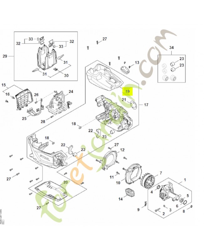 capot FA09-084-0900 - Pièce détachée Stihl