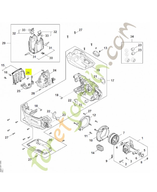 Vis cylindrique is m5 x 12 9022-341-0960. Pièce détachée Stihl
