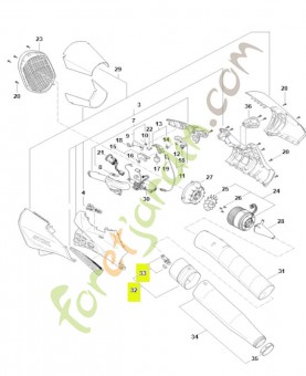 Pièce intermédiaire BA01-700-7900- Pièce détachée Stihl / Vicking