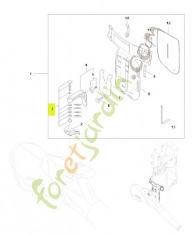 Jeu de pièces de fixation BA01-007-1300- Pièce détachée Stihl / Vicking