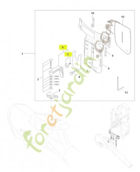 Support BA01-790-2501 - Pièce détachée Stihl / Vicking
