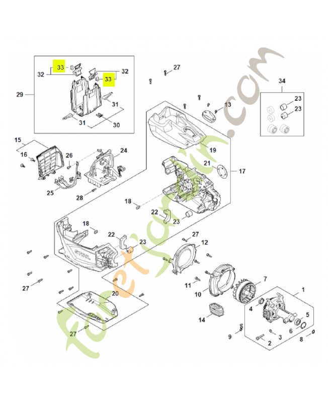 Ressort 0000-997-2201- Pièce détachée Stihl