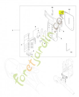 Boucle BA01-718-7901- Pièce détachée Stihl / Vicking