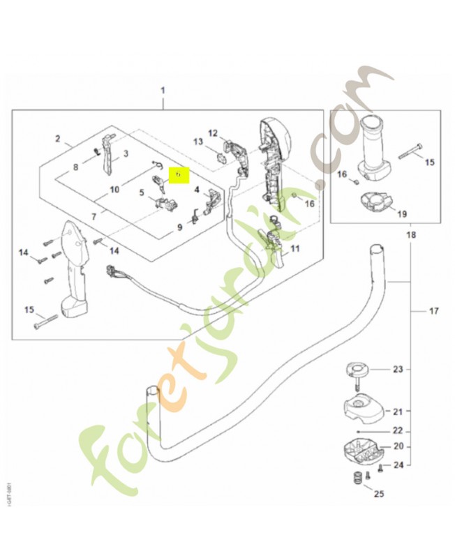 Touche FA03-435-0200- Pièce détachée Stihl