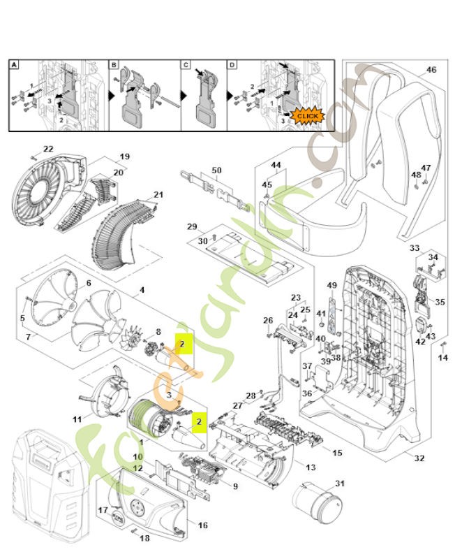 Cône de sortie BA03-761-0300 - Pièce détachée Stihl / Vicking
