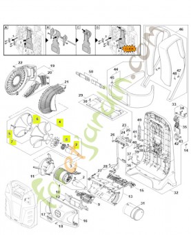 Roue à aubes BA03-770-0401 - Pièce détachée Stihl / Vicking