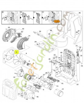 Cône d'entrée BA03-770-0800 - Pièce détachée Stihl / Vicking