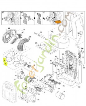 Jeu de garnitures insonorisantes BA03-007-1001 - Pièce détachée Stihl / Vicking