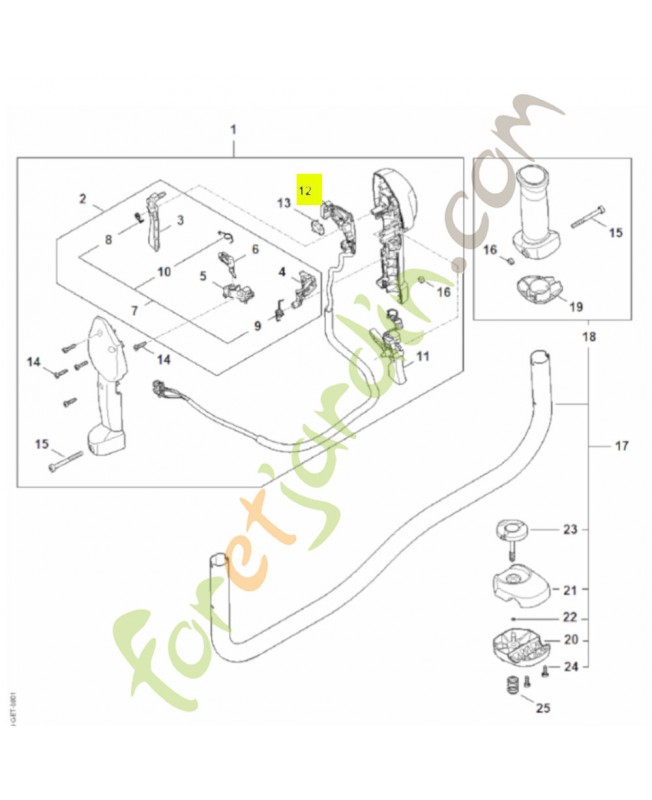 Faisceau de câbles FA09-440-3001- Pièce détachée Stihl