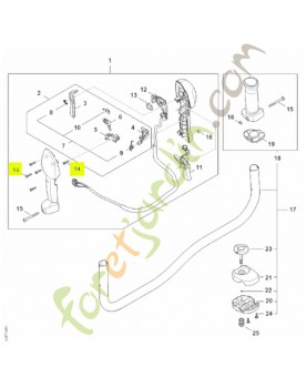 Vis cylindrique IS-P4x16 9074-478-3025. Pièce détachée Stihl