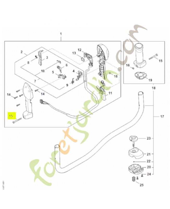 Vis cylindrique is m5 x 48 9022-341-1220. Pièce de rechange Sithl