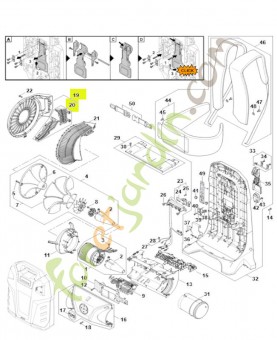 Plaque de protection BA03-720-7600 - Pièce détachée Stihl / Vicking