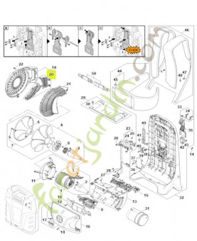 Grille de protection BA03-760-8100- Pièce détachée Stihl / Vicking