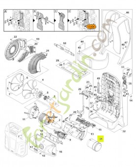 Tube de raccordement BA03-708-4700- Pièce détachée Stihl / Vicking