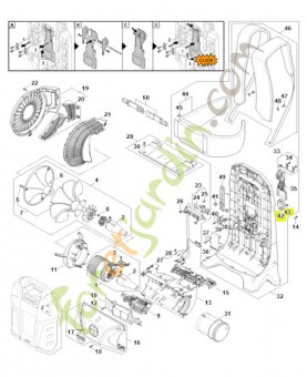 Recouvrement MA02-084-1600. Pièce détachée Stihl / Vicking