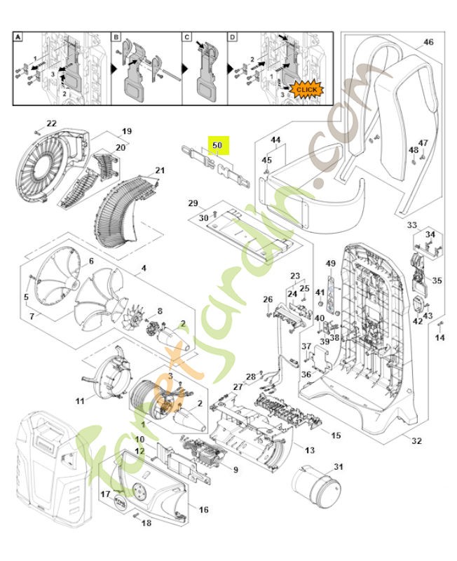 Sangle pectorale Stihl réf. 0000-790-7700