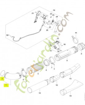 Coude BA03-700-6900- Pièce détachée Stihl / Vicking