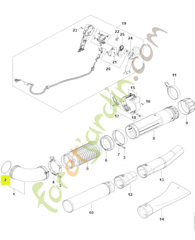Joint torique 104,37x3,53 9645-945-8821- Pièce détachée Stihl / Vicking