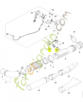 Levier de serrage 4282-740-5300 - Pièce détachée Stihl / Vicking