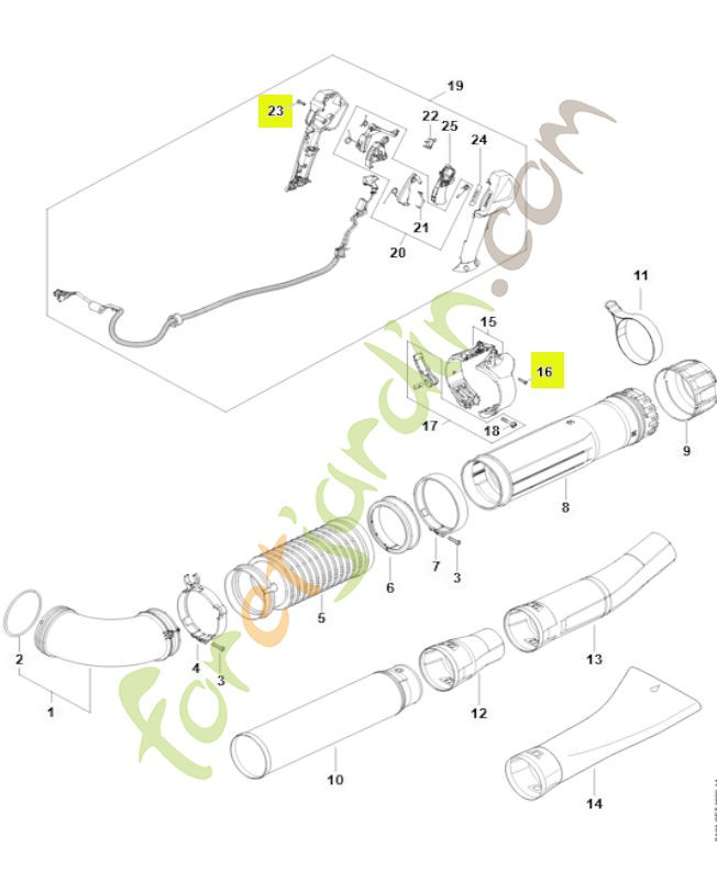Vis parker p4x19 9074-478-3075- Pièce de détachée Sithl