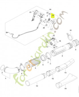Étiquette de tableau de bord ba03-432-8300 - Pièce détachée Stihl / Vicking