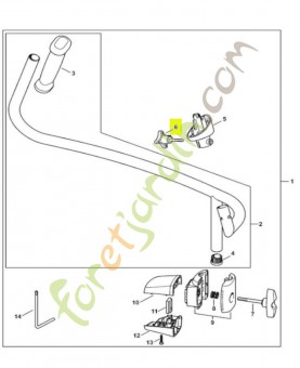Vis à ailettes 4282-710-9300. Pièce détachée Stihl / Vicking
