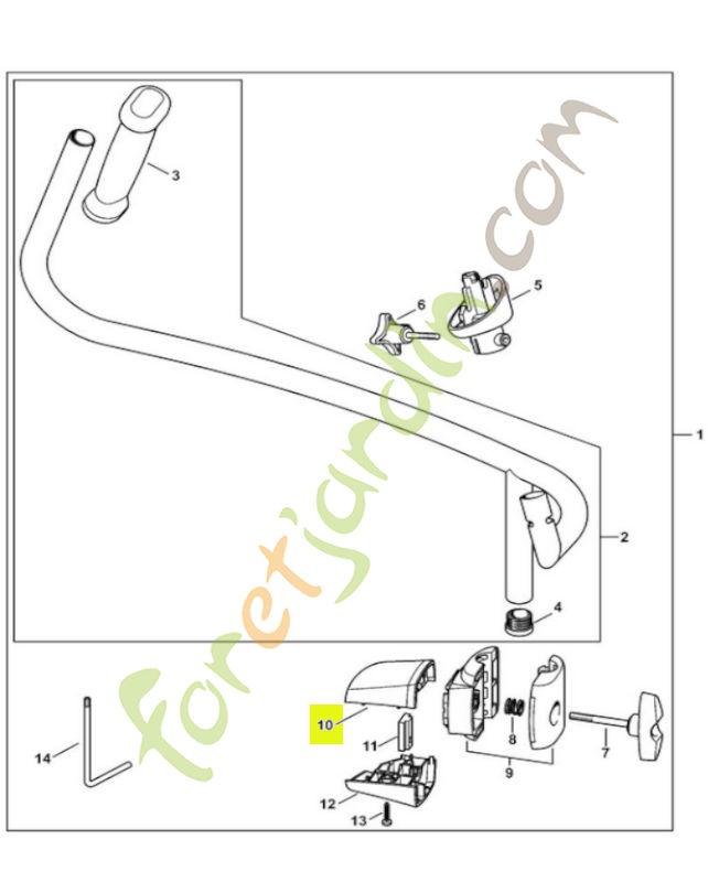 Monture de serrage 4282-791-0900 - Pièce détachée Stihl / Vicking