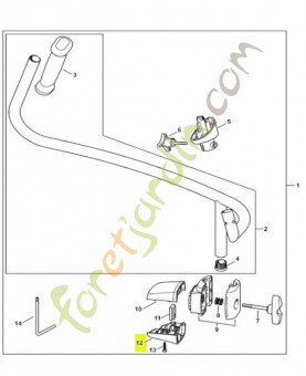 Monture de serrage 4282-791-0901 - Pièce détachée Stihl / Vicking